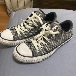Black and white Converse